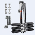 3 Step Boat Ladder, Stainless Steel Dive Boarding Ladders for Bass Fishing Boats, Heavy-Duty with Non-Slip Treads