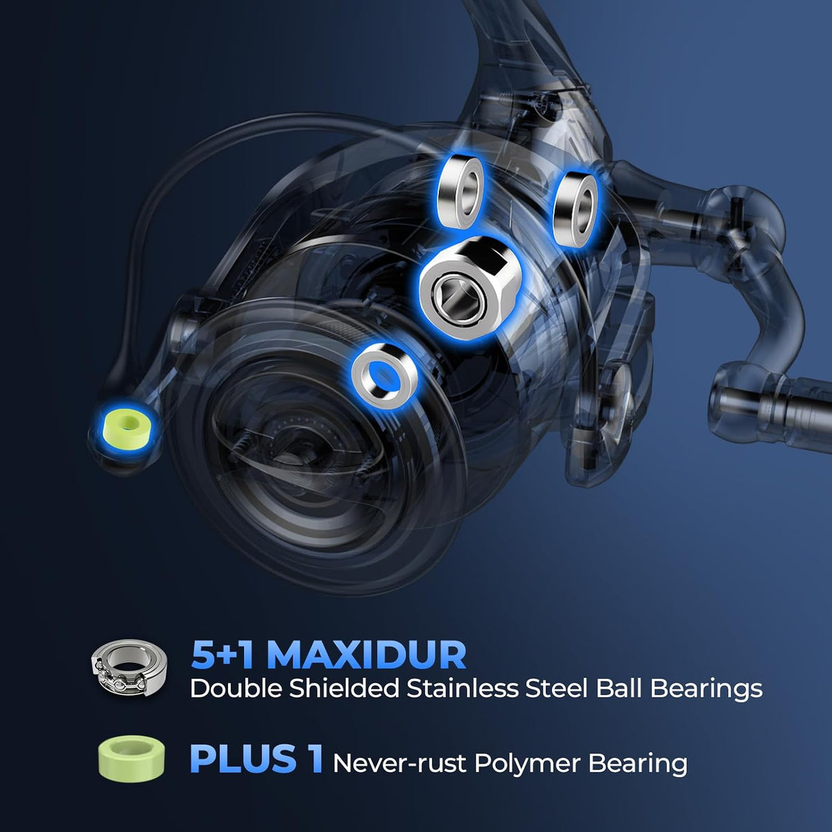 Rekon Saltwater Fishing Rod and Reel Combo, Spinning Reel Combo