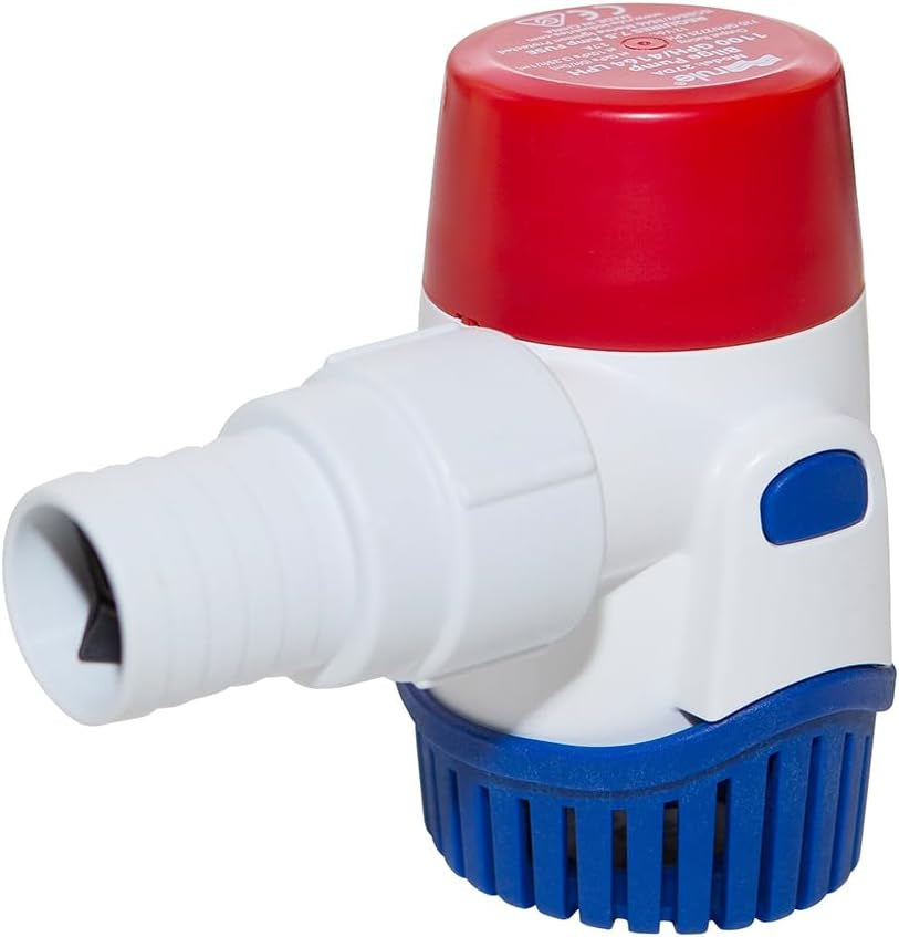 27DA, Standard Bilge Pump Non-Auto, Submersible, 1100GPH, 12V