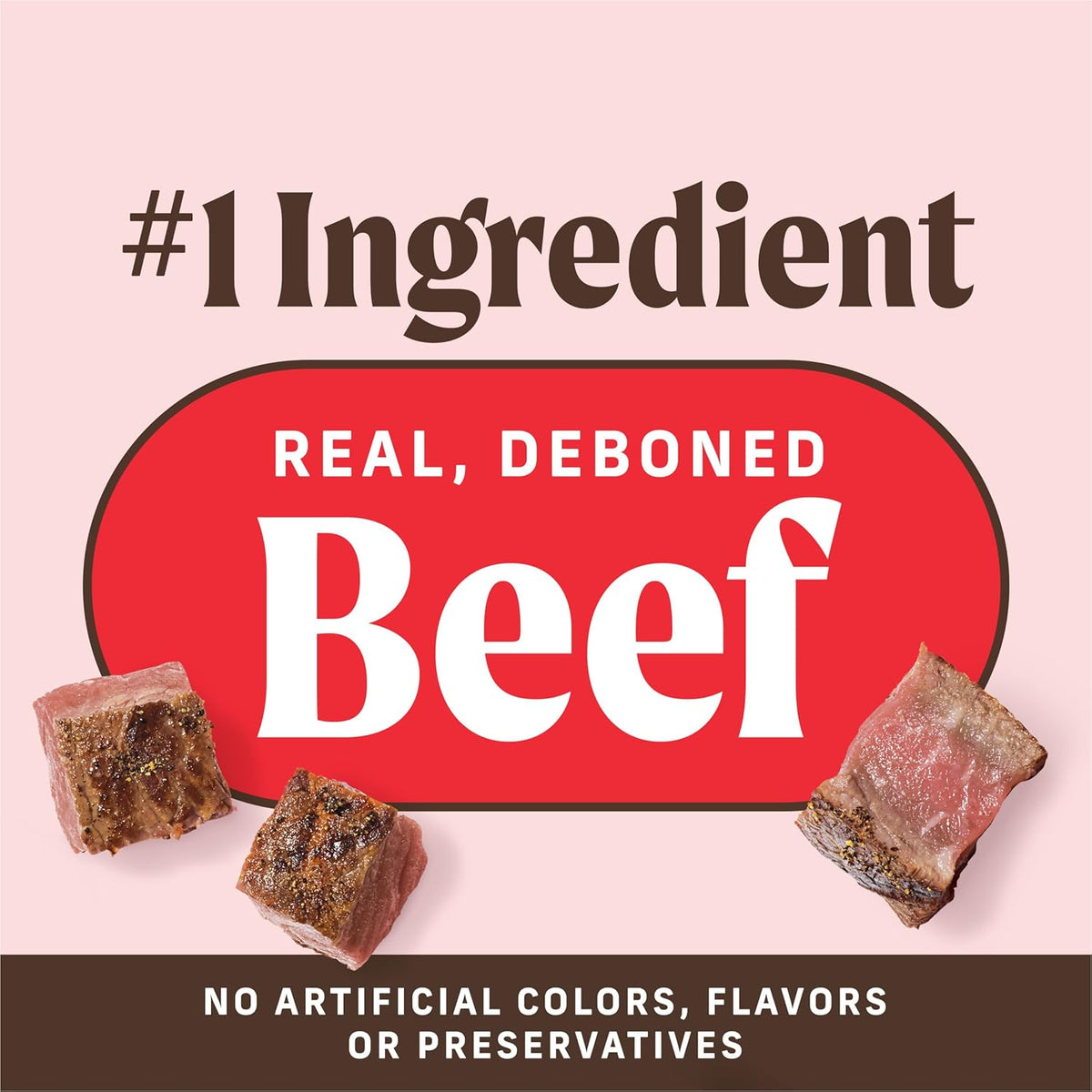 Power Bites Real Beef Natural Grain Free Dog Treats 6 Oz Pouch