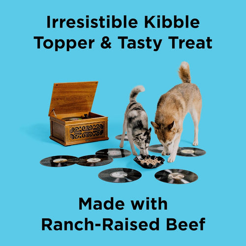 Liberty Freeze Dried Dog Food Topper + Dog Treat, Beef Recipe, 4.5 Oz - 98% Meat and Organs, No Fillers - Pantry-Friendly Raw Treat or Food Topper - USA Made in Small Batches