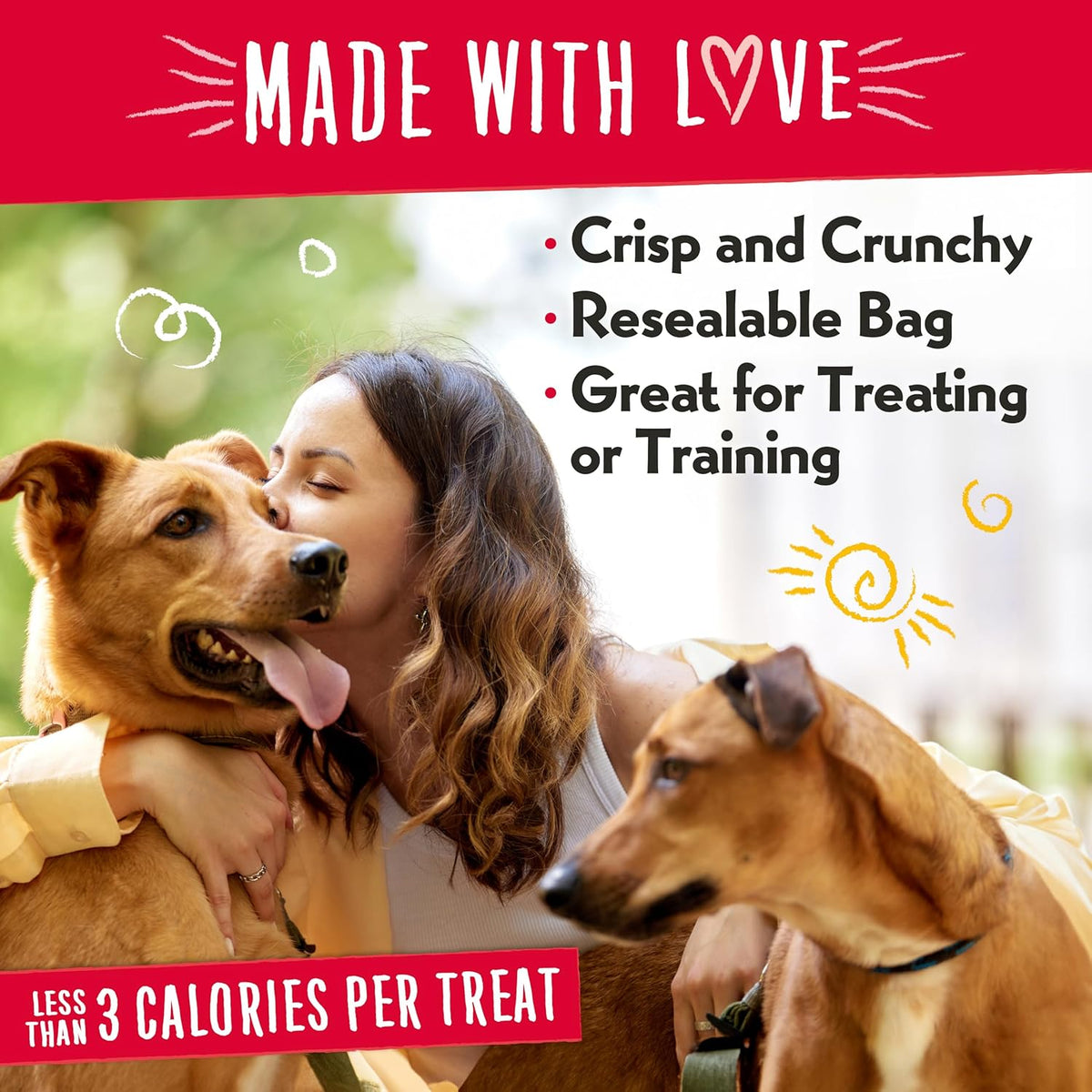 Grain Free Dog Treats, Bacon & Blueberry, 8 Oz