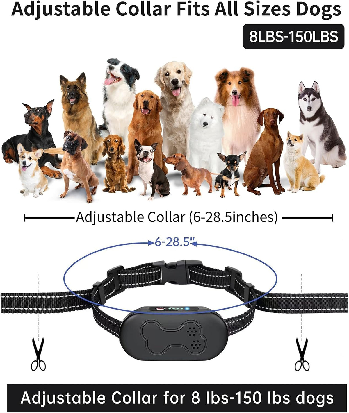 Shock Collar for 2 Dogs, Dog Shock Collar with Remote Control, Purple