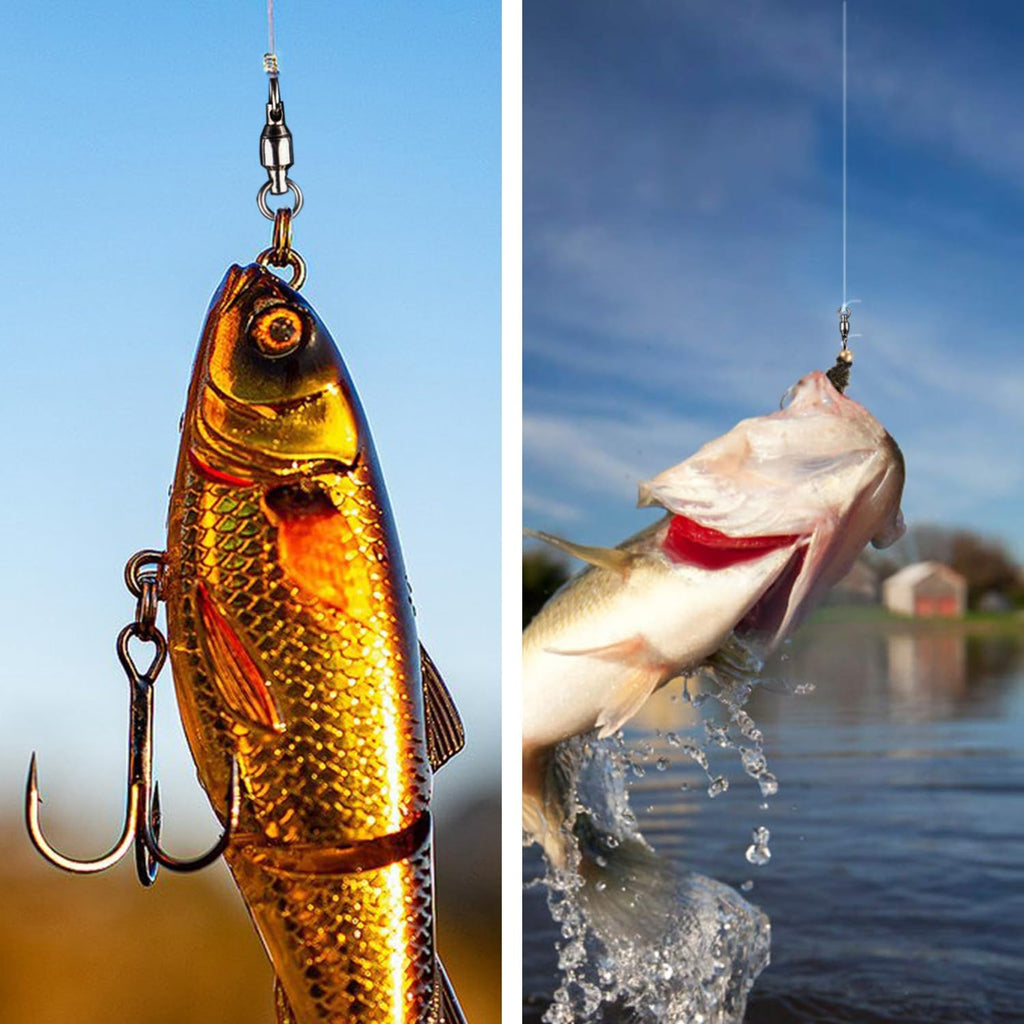 Connector Ball Bearing Swivel Saltwater Barrel Rings Fishing Swivel Bearing Strength Saltwater Fishing Swivels Steel Black Nickel