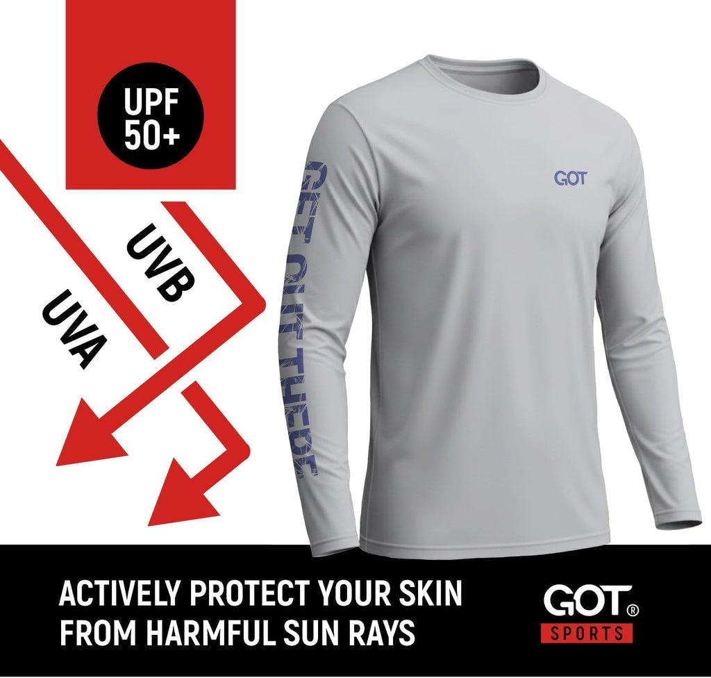 UPF 50+ Fishing T Shirts for Men Women Long Sleeve - UV Sun Protection