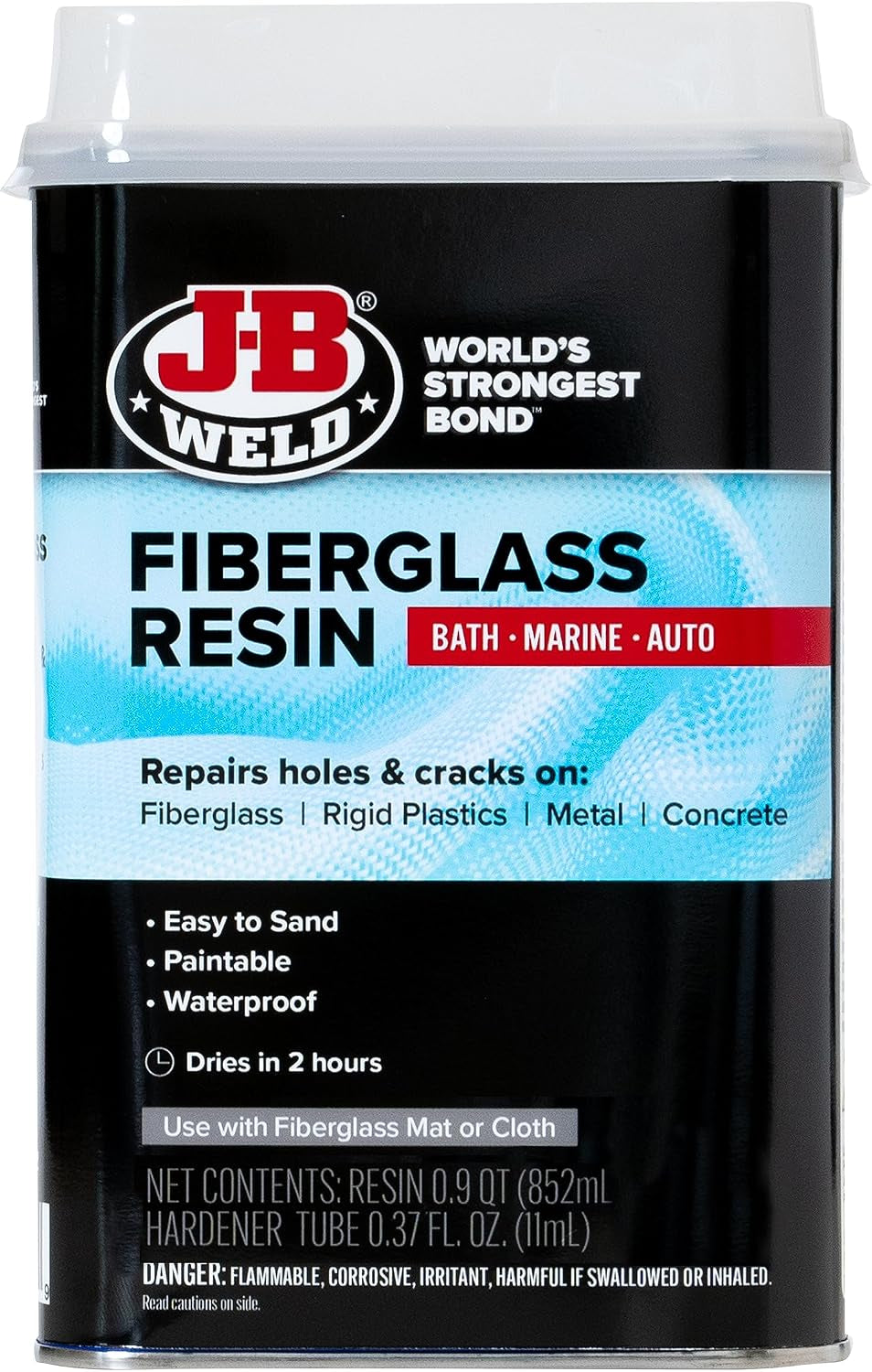 Fiberglass Resin - Quart - Bath, Marine & Auto