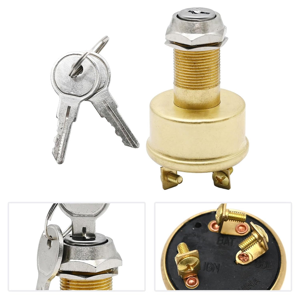 MP39060-1 Heavy Duty Marine Ignition Switch 3 Position Off-On-Start Fit for Boats