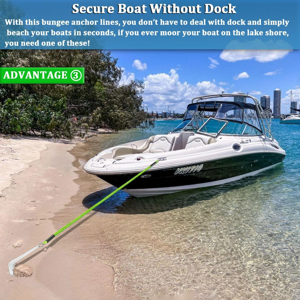 Boat Bungee Dock Lines, Boat Bungee Anchor Lines, Boat Bungee Anchor Rope, PWC Anchor Line, PWC Accessories, Jet Ski Accessories