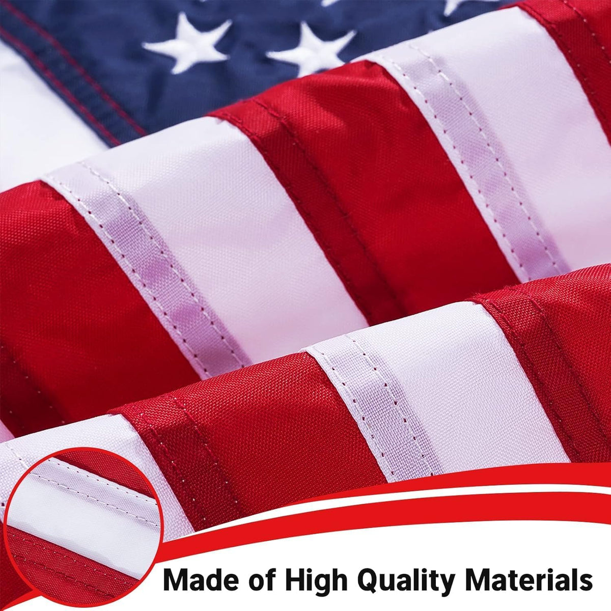 American Flag 12X18 Inch for Boat, Embroidered Small US USA Boat Flags for outside Patriotic Marine Windproof Heavy Duty Material for Boats Nautical America Flag with 2 Brass Grommets