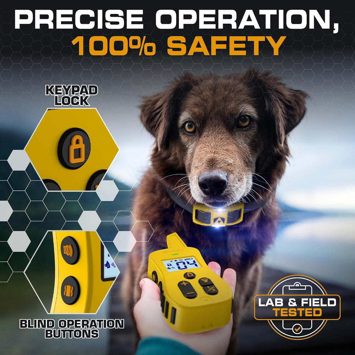 Ultra K9 Dog Training Collar with Remote, Shock Collar for Dogs