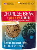 Grain Free Dog Treats, Bacon & Blueberry, 8 Oz