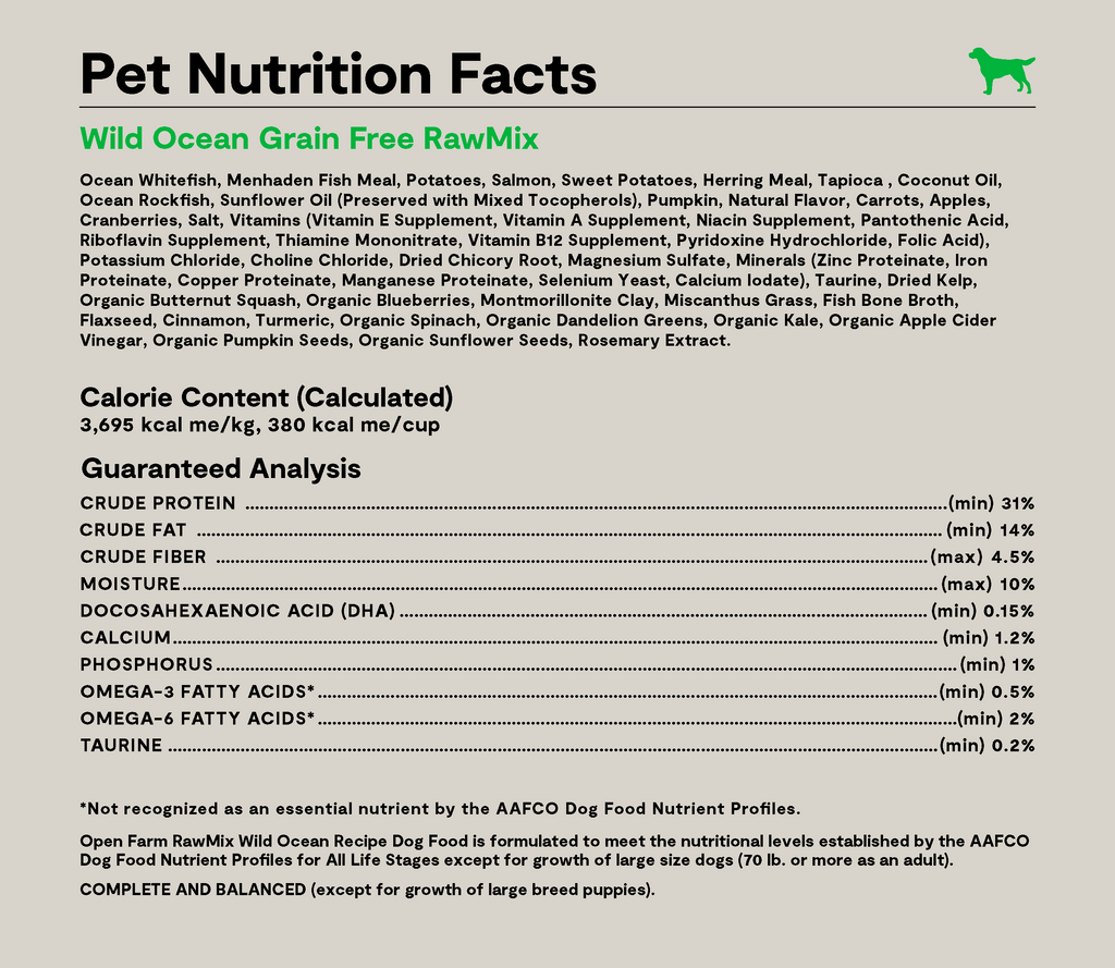 Rawmix Wild Ocean Grain-Free Dog Kibble