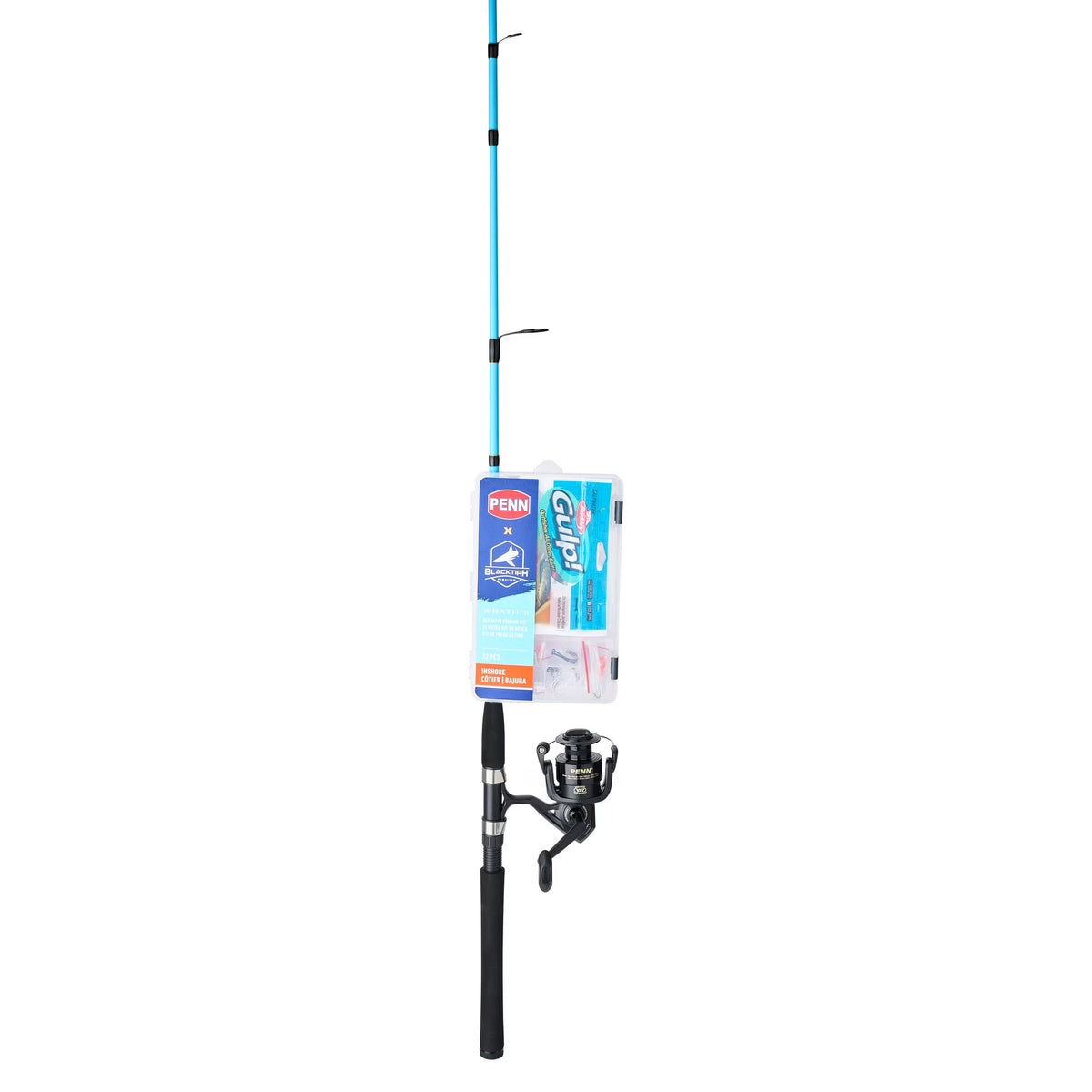 Blacktiph Inshore Fishing Combo Kit, 7' Medium, Wrath II 4000-Size Reel