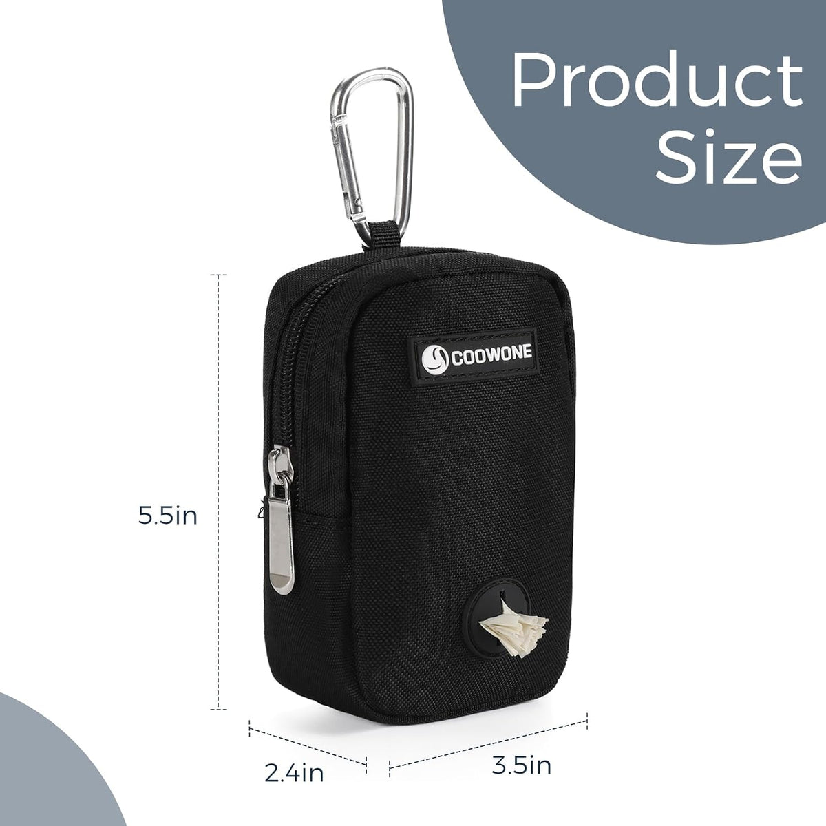 Dog Treat Pouch with Clip, Hands-Free Training Pouch