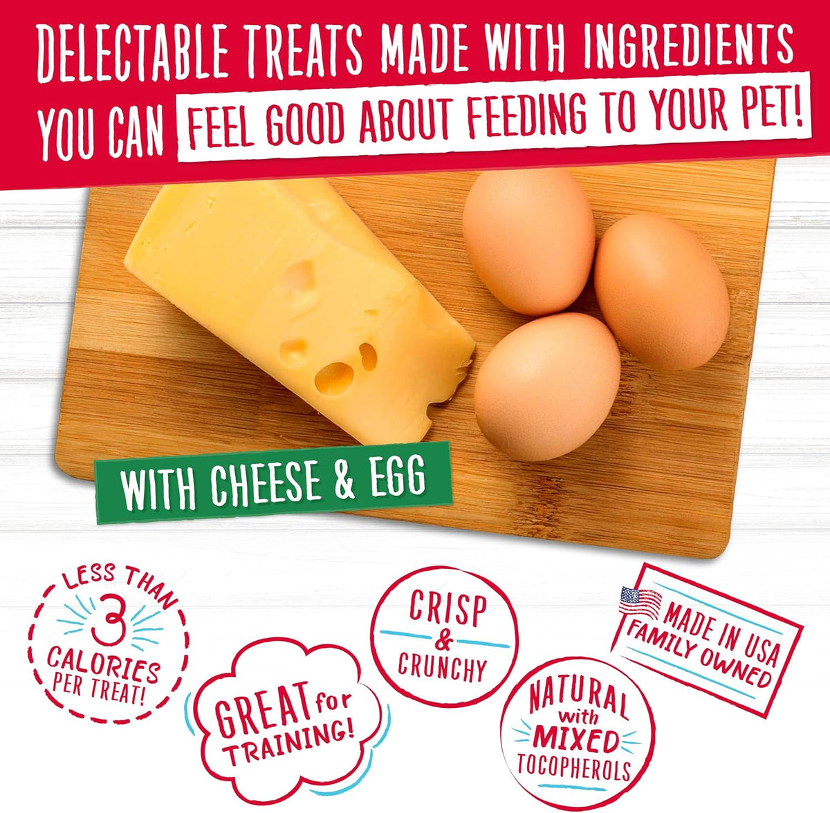 Original Dog Training Treats, Cheese & Egg, 16 Oz