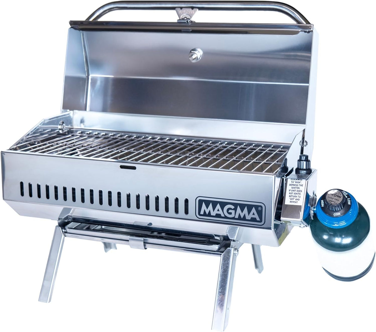 A10-918-3 Stainelss Steel Marine Kettle Anacapa Gas Grill (9" X 18")
