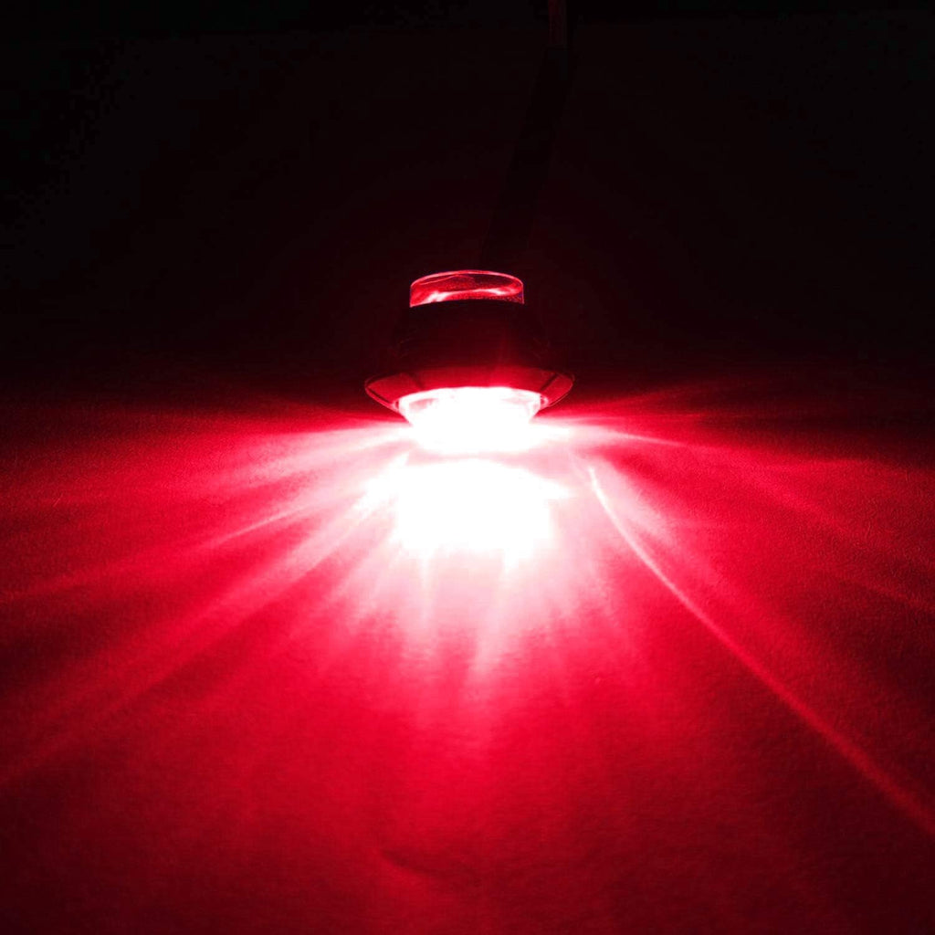 (5 Red + 5 Green) Waterproof Marine Boat LED Lights, Underwater & Deck Courtesy Lights, 12V for Yacht, Boat, Fishing, Pontoon, Sailboat, Kayak