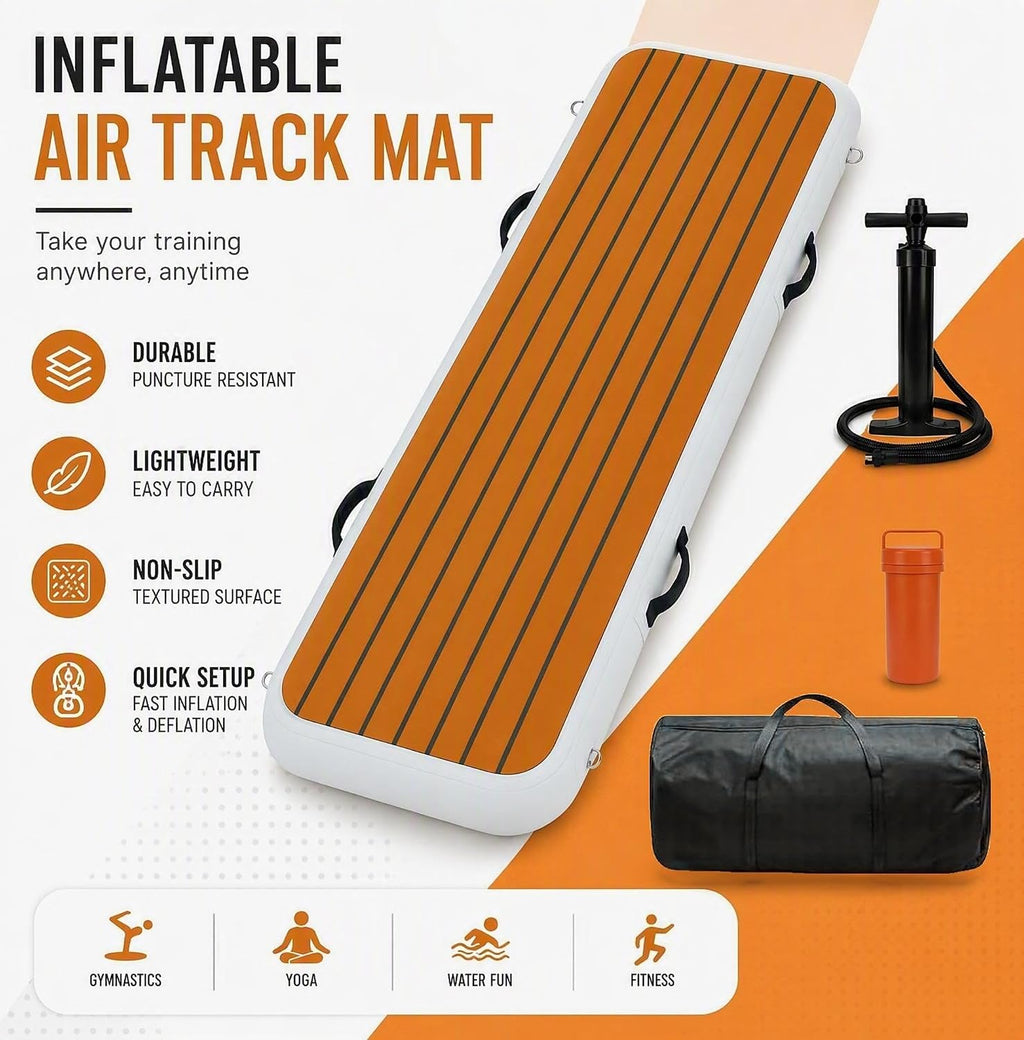 6.6Ft Inflatable Gangway for Boats and Yachts, Inflatable PVC Boat Floating Dock, Easy Setup for Marine Use
