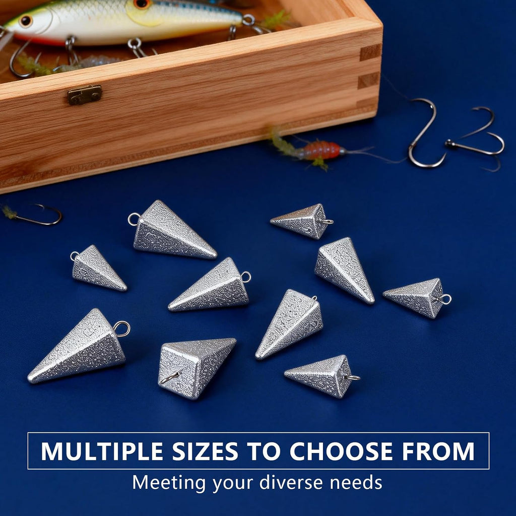 Pyramid Fishing Sinkers Lead Weights for Surf Saltwater