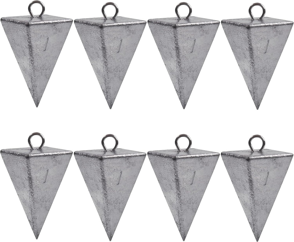Pyramid Sinkers Fishing Weights Saltwater Pyramid Weights for Surf Fishing Gear Tackle 1Oz 2Oz 3Oz 4Oz 5Oz 6Oz 8Oz