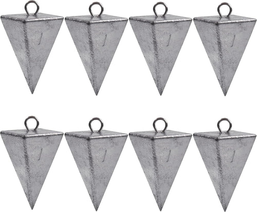 Pyramid Sinkers Fishing Weights Saltwater Pyramid Weights for Surf Fishing Gear Tackle 1Oz 2Oz 3Oz 4Oz 5Oz 6Oz 8Oz