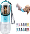 Dog Water Bottle Portable with Food Container & Filter for Travel