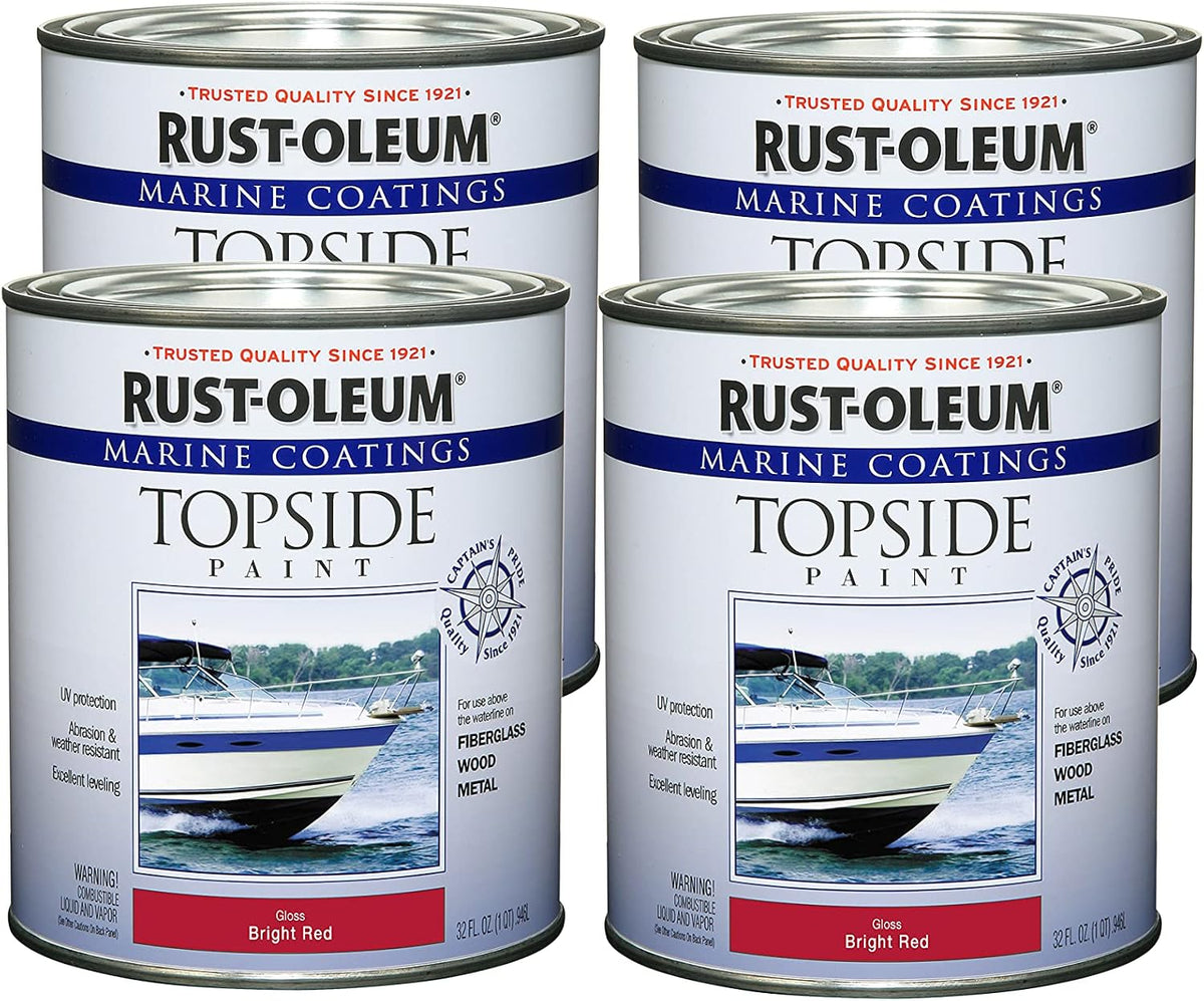 Marine Bright Red Topside Boat Paint