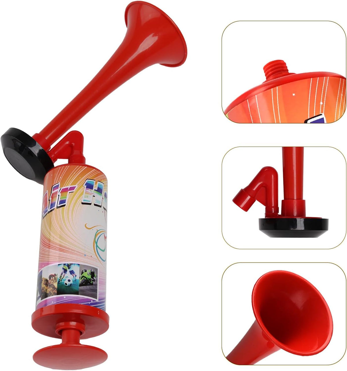 Air Horn for Boat Graduation Party Sports Events Bear, ABS Portable Air Pump
