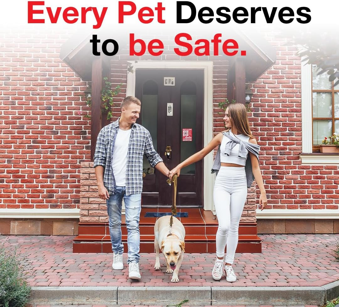 Pet Alert Safety Fire Rescue Sticker - save Dogs inside Emergency Home Sign