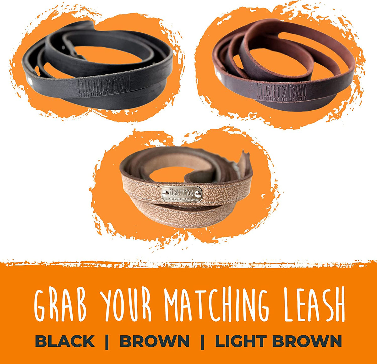Leather Dog Collar - Genuine Distressed Leather - Strong Metal Buckle - Ultimate Comfort - Modern Style for All Dogs Breeds - Comfort Puppy Collar - (Large - Brown)
