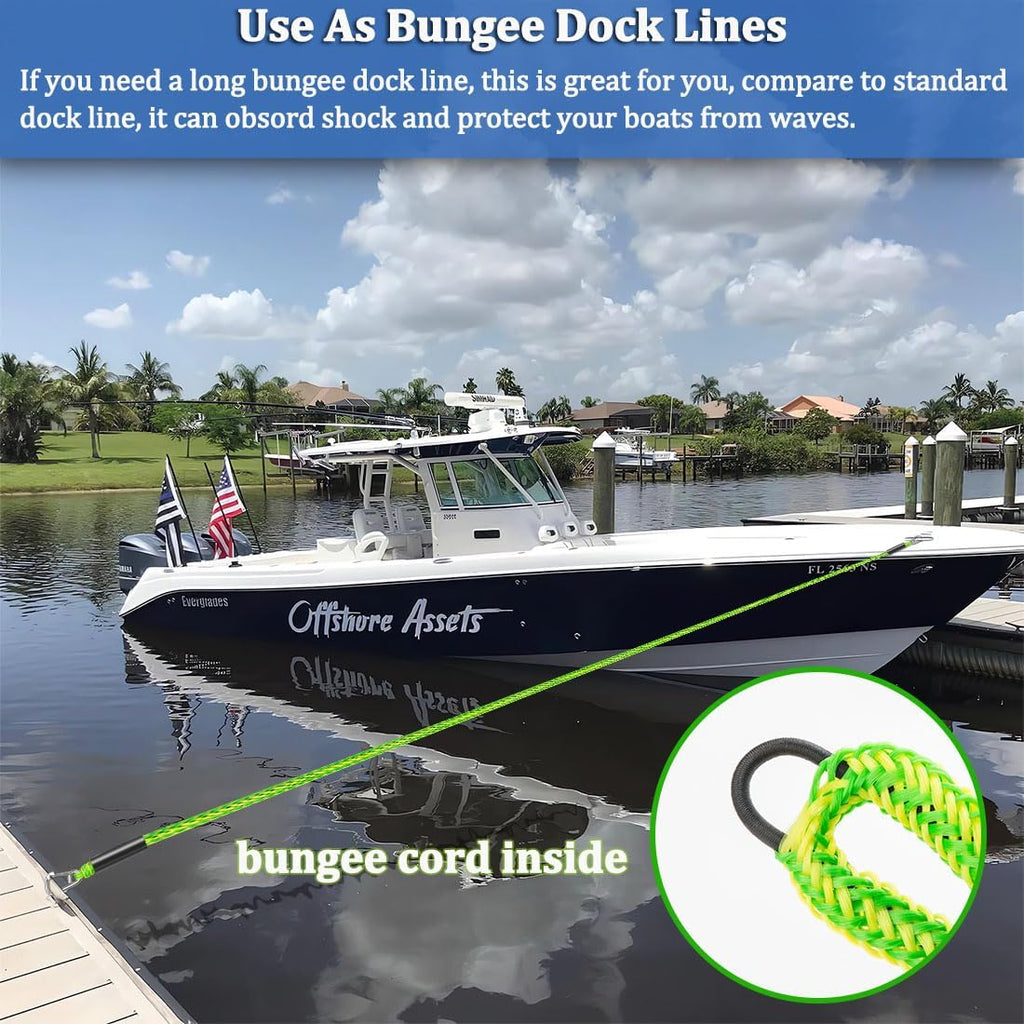 Boat Bungee Dock Lines, Boat Bungee Anchor Lines, Boat Bungee Anchor Rope, PWC Anchor Line, PWC Accessories, Jet Ski Accessories