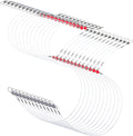12 Pcs Double Drop Saltwater Fishing Rig - Pre-Tied 2 Hook Bottom Fishing Rigs with Swivels and Snaps - 90Lb Mono Leader Line for Snapper, Bass, Mackerel, Catfish, Surf Pier Boat