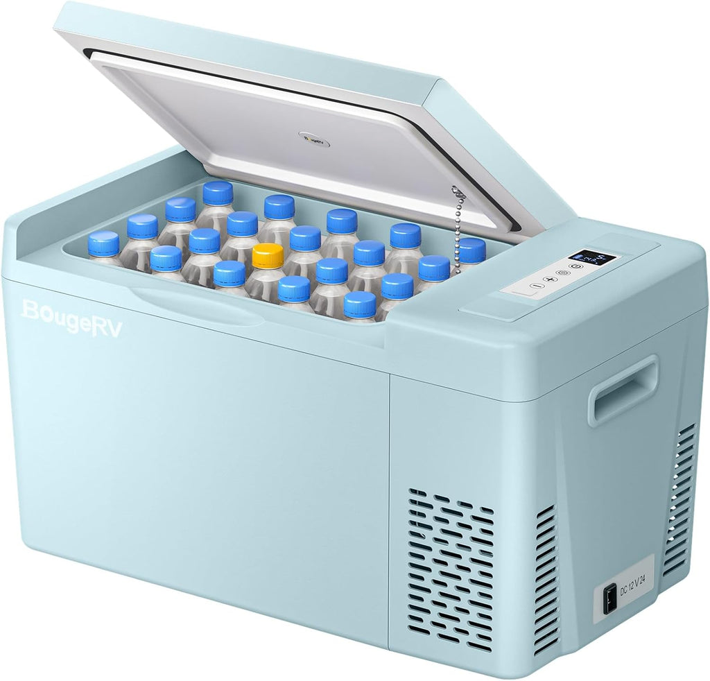 12V Refrigerator 23 Quart, -8℉~50℉ Portable Freezer for Car, Green