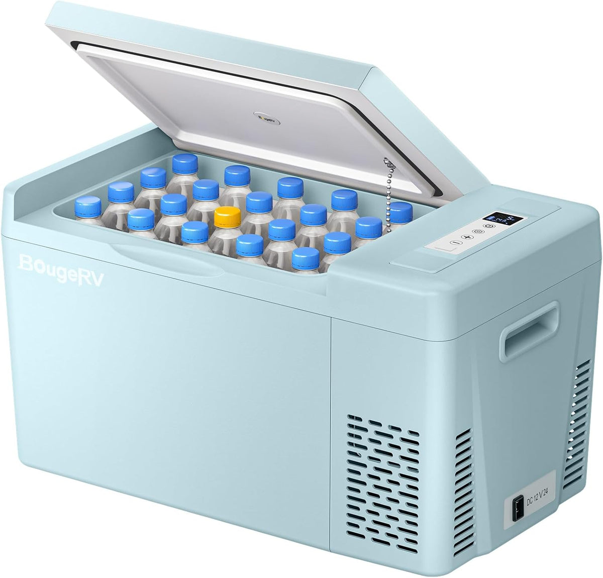 12V Refrigerator 23 Quart, -8℉~50℉ Portable Freezer for Car, Green