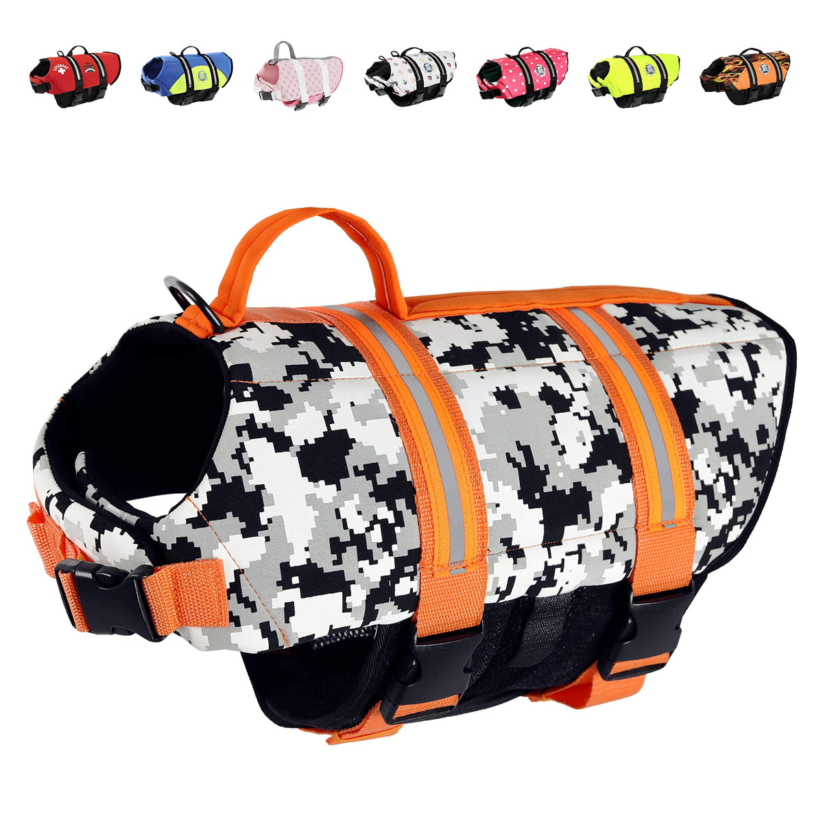 Paws aboard Dog Life Jacket - Keep Your Canine Safe with a Nylon Life Vest - Designer Life Jackets - Perfect for Swimming and Boating - Nautical Dog, Small