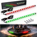 Boat LED Boat Navigation Light, Red and Green Marine Navigation Lights for Boats Led, Boat Bow Lights for Night Fishing Night Boating, Nav Light for Bass Boats, Pontoon, Jon Boats