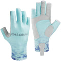 ALTIMATE UPF 50+ Women’S Fishing Gloves UV Sun Protection Fingerless Gloves for Kayaking Paddling Hiking Cycling Driving Shooting Training