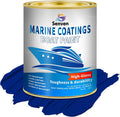 Boat Paint, 35 Oz Gloss Blue Marine Boat Topside Bottom Enamel Marine Paint for Boats, Wood, Fiberglass, Aluminum, Metals Oil-Based Epoxy Dark Blue