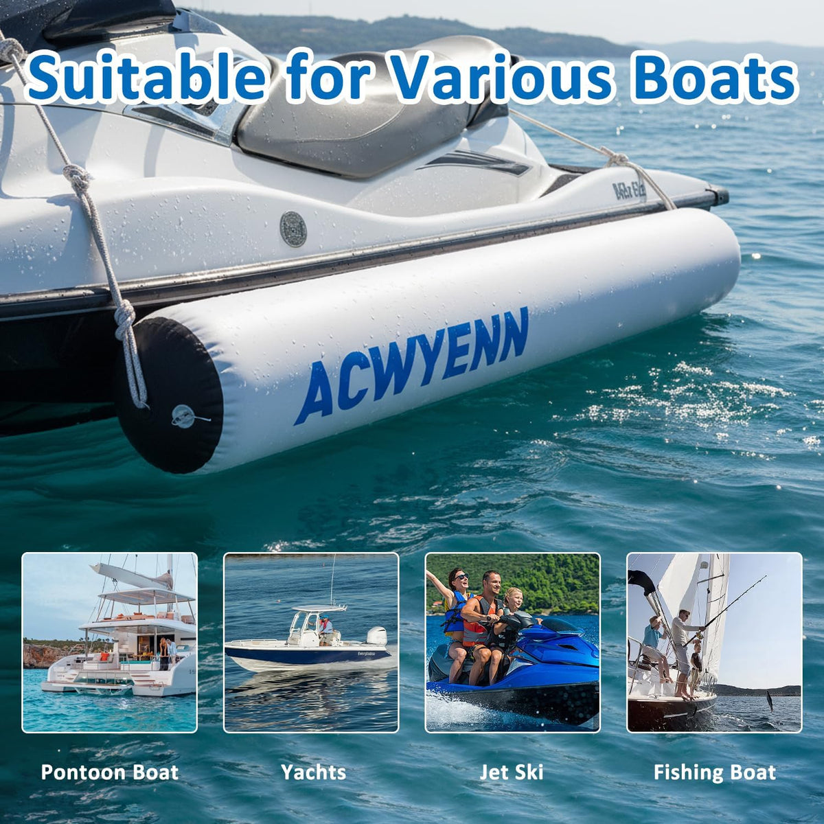Inflatable Large Boat Dock Bumpers and Fenders for Docking