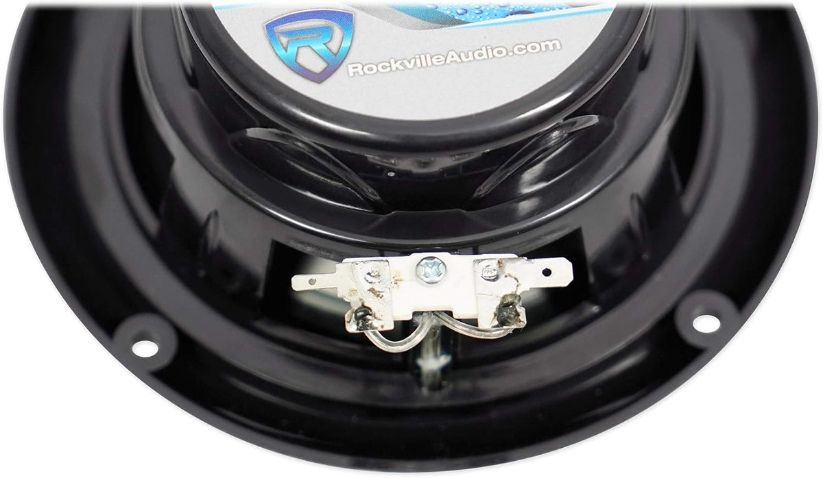 MS525B Black 5.25" 2-Way Waterproof Marine Boat Speakers, Pair