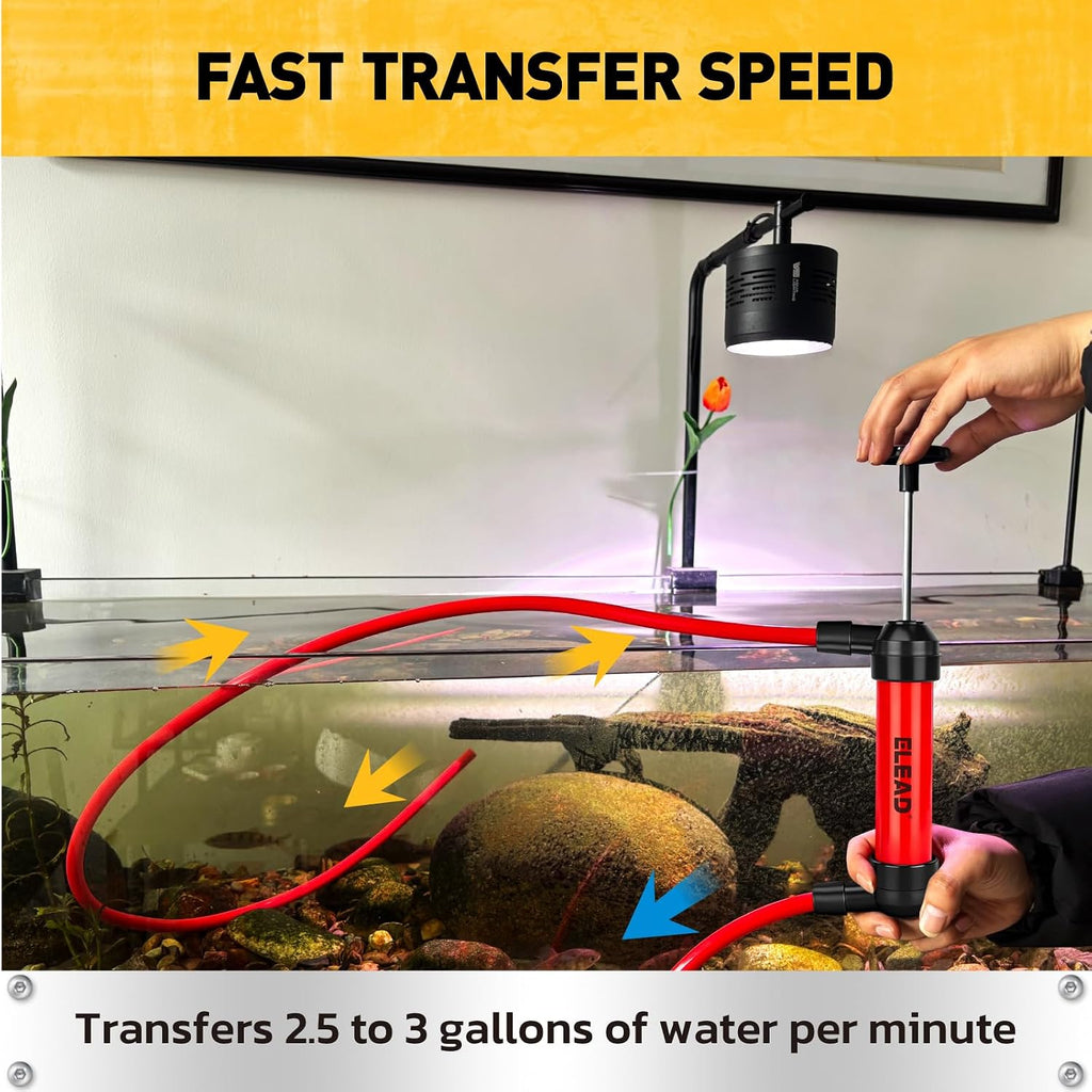 Fluid Transfer Siphon Pump for Gasoline, Multi-Use Liquid Transfer Pump, Fuel Oil Siphon Pumps, Multifunction Hand Inflation Pumps with Inflator Hose Adapter, Balloon Adapter