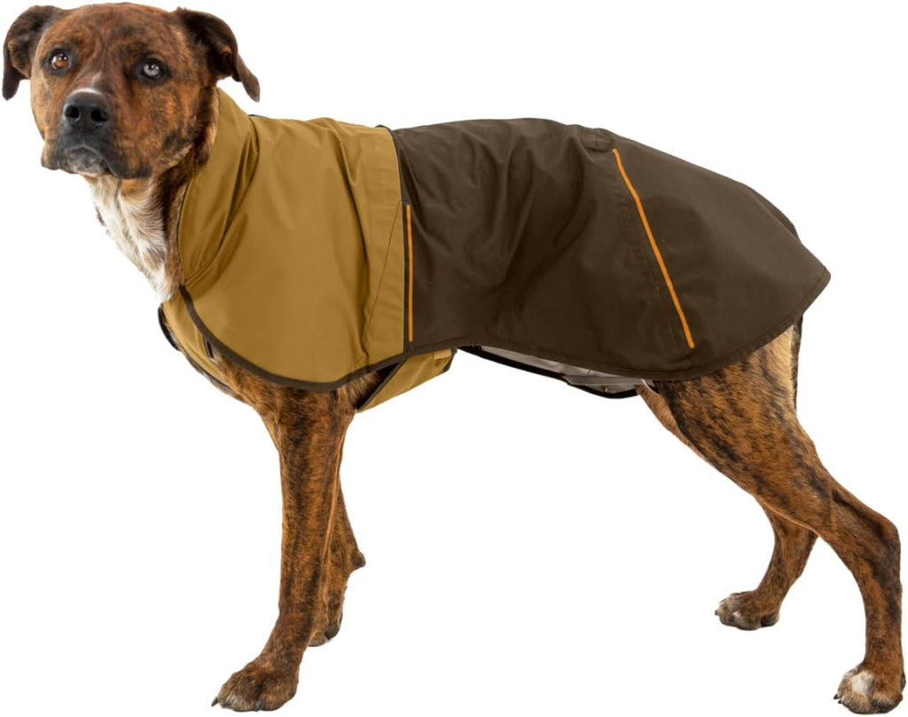 , Sun Shower Dog Raincoat, Earth Brown, Large