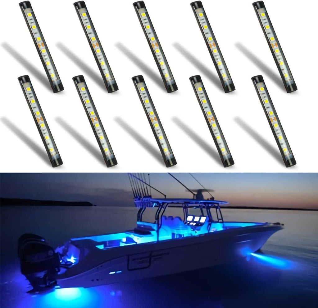 Marine Led Night Fishing, Boat Interior Courtesy Lights, No Drilling Install, Blue