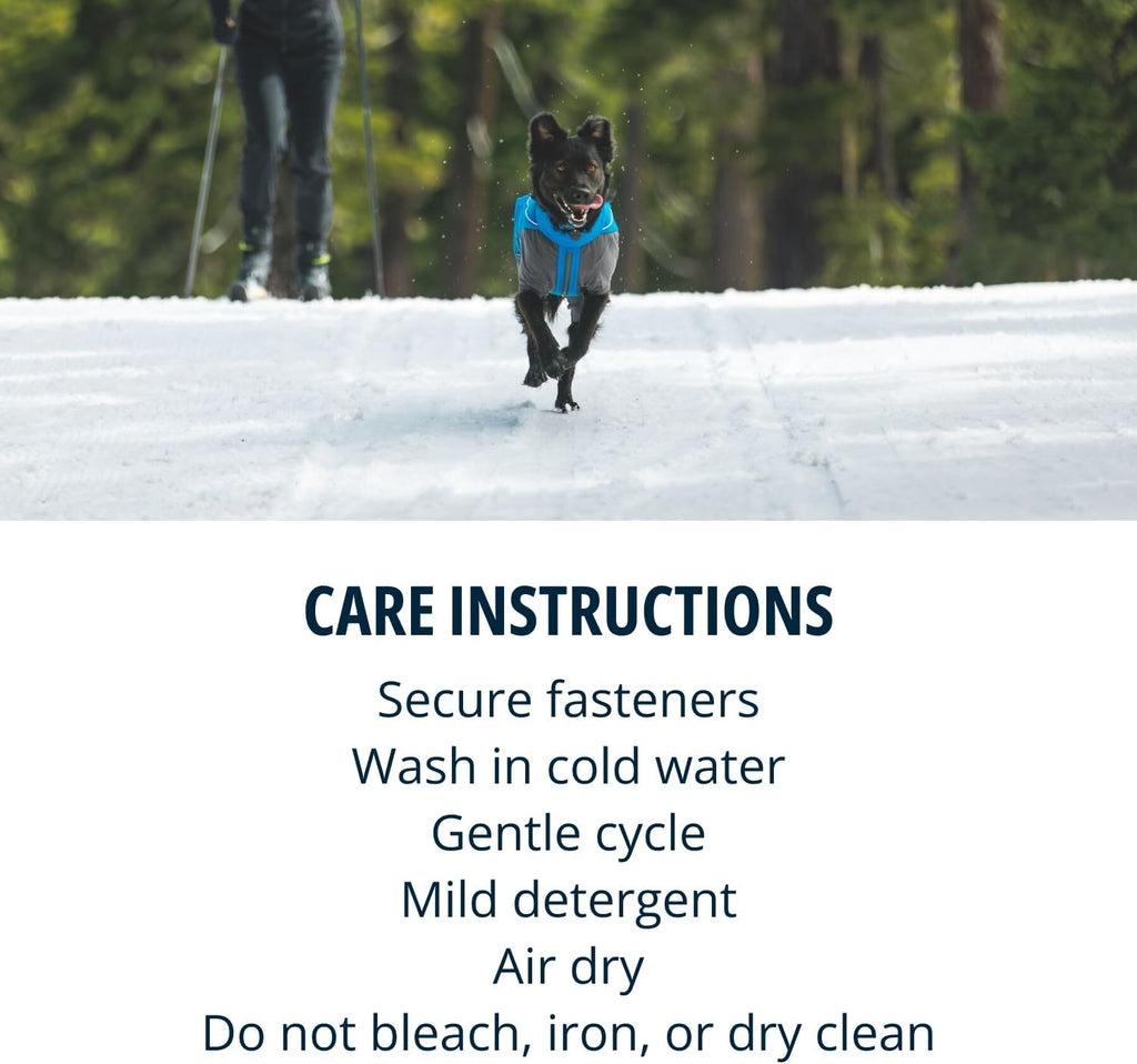 , Vert Coverall Dog Winter Coat, Blue Pool, X-Large