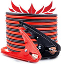 Heavy Duty 2 Gauge 20 Ft Battery Booster Cable Emergency Power Jumper 600 Amp