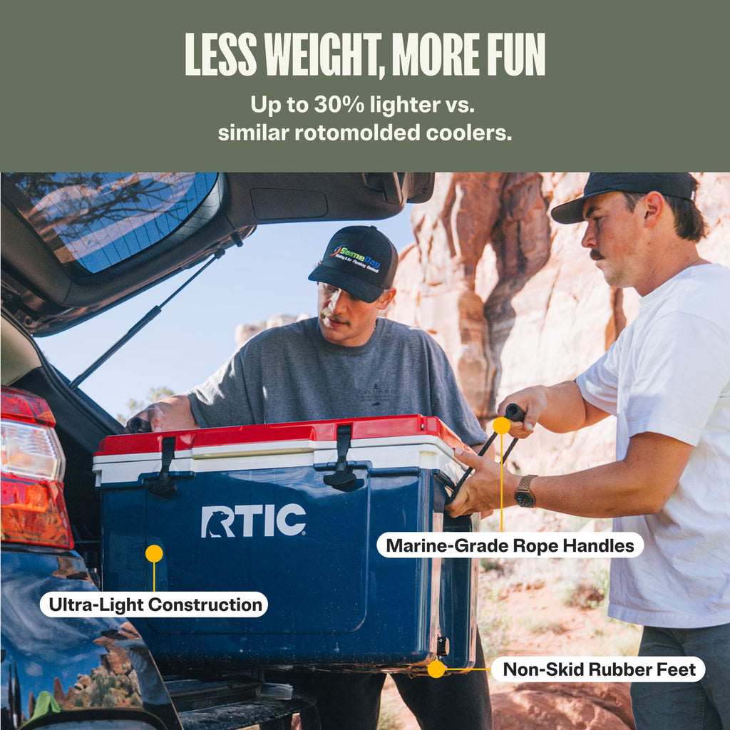 52 Qt 76-Can Ultra-Light Ice Chest Cooler, Trailblazer