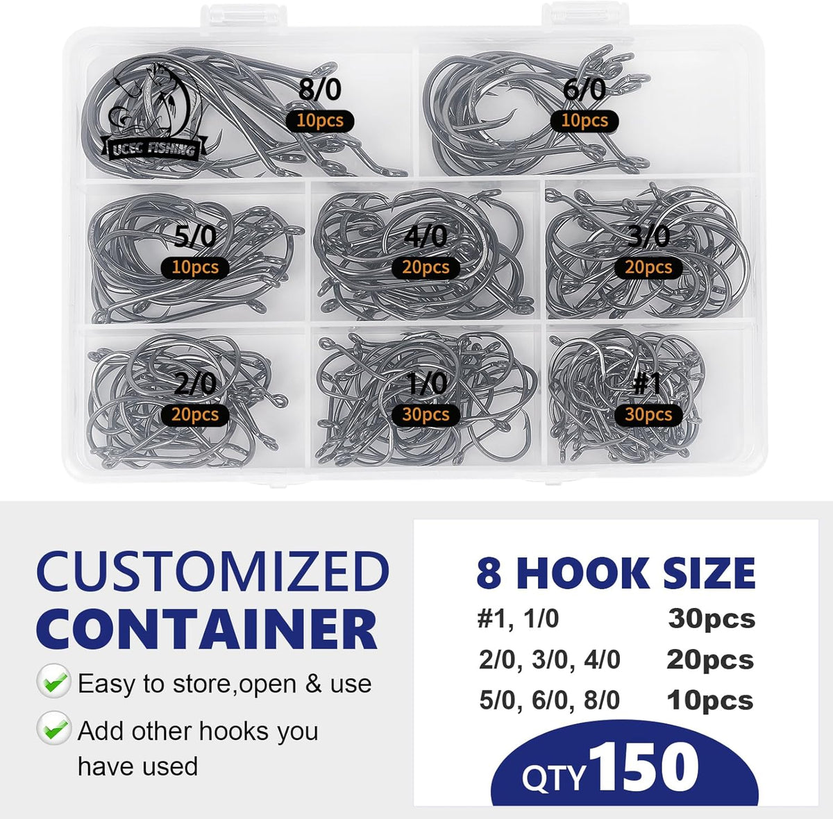 Circle Hooks Saltwater Fishing Hooks for Catfish Octopus Fish Hook