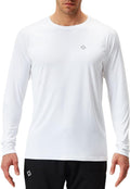 Men'S UPF 50+ Sun Protection Shirts Long Sleeve Swim Rash Guard