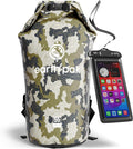 Waterproof Dry Bag - Roll Top Waterproof Backpack Sack Keeps Gear Dry for Kayak with Waterproof Phone Case