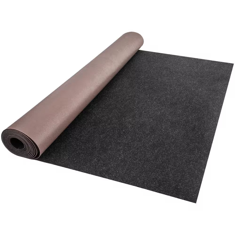 Black 6 Ft. X 23 Ft. Boat Carpet Waterproof Indoor Outdoor Carpet Cuttable Easy to Clean Indoor/Outdoor Area Rug